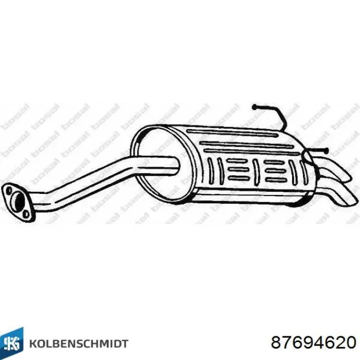 87694620 Kolbenschmidt Panewki korbowodowe wału korbowego, zestaw, 2. naprawa (+0,50)