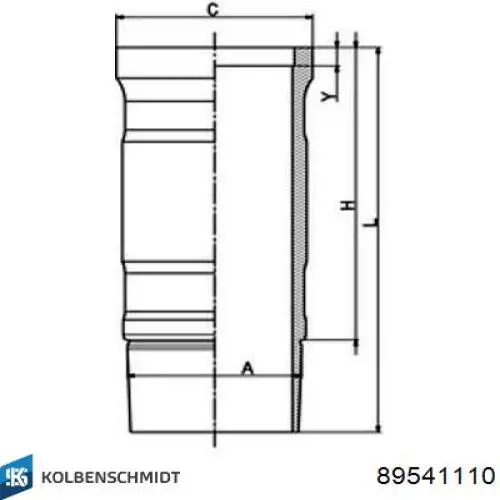 Do koszyka 89541110 Kolbenschmidt Tuleja tłoka