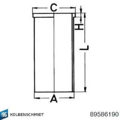 Tuleja tłoka Kolbenschmidt 89586190 cena, od 38,47 USD