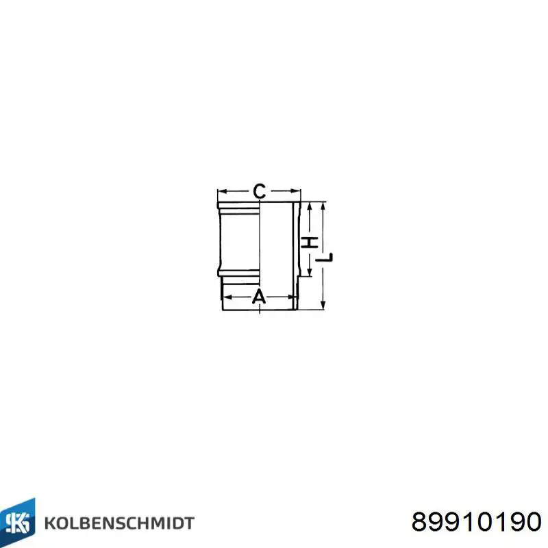 Tuleja tłoka Kolbenschmidt 89910190 cena, od 36,00 USD