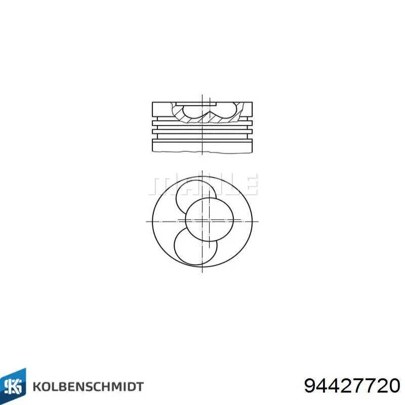 Do koszyka 130050001121 NE/NPR Tłok, komplet na 1 cylinder, 2. naprawa (+0,50)