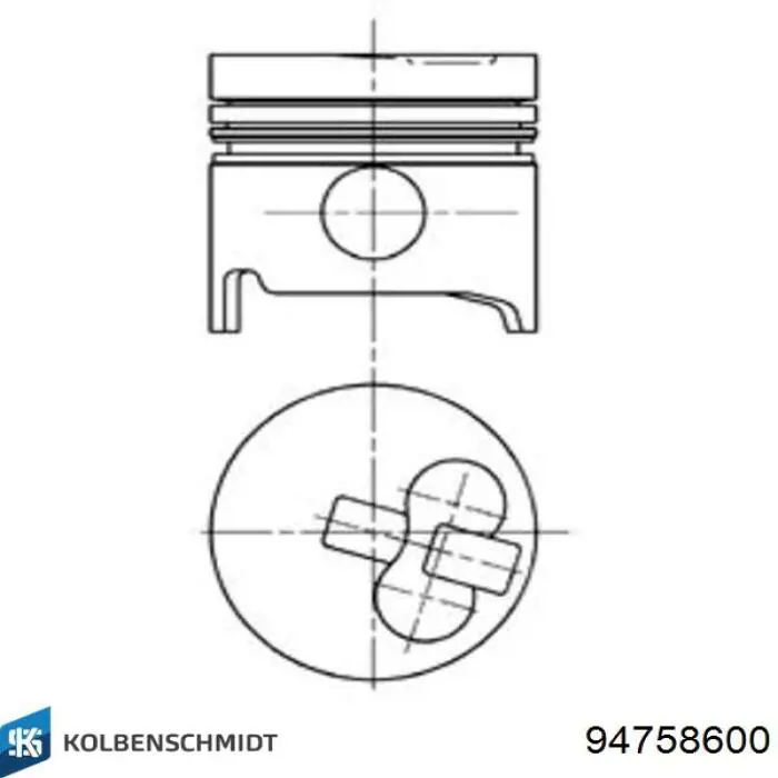 Tłok, komplet do jednego cylindru, STD do Toyota Hiace IV H1, H2