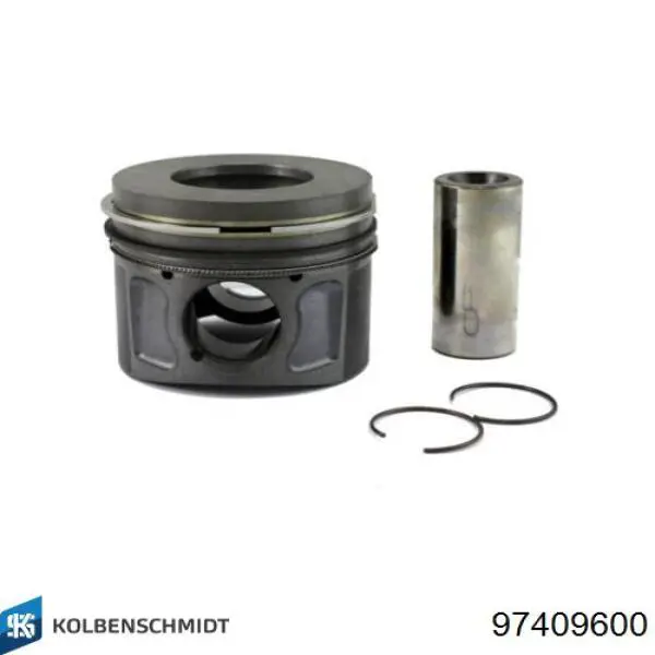 Do koszyka 97409600 Kolbenschmidt Tłok, komplet do jednego cylindru, STD