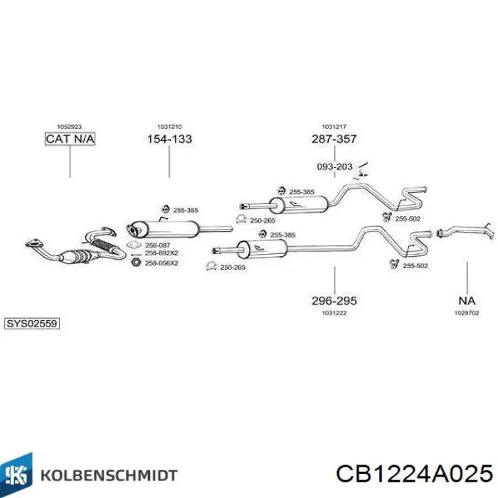 Panewki korbowodowe wału korbowego, zestaw, 1. naprawa (+0,25) Kolbenschmidt CB1224A025 cena, od 24,01 USD
