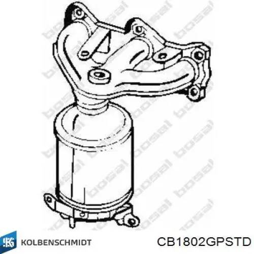 Do koszyka CB1802GPSTD Kolbenschmidt Panewki korbowodowe wału korbowego, zestaw, standardowe (STD)