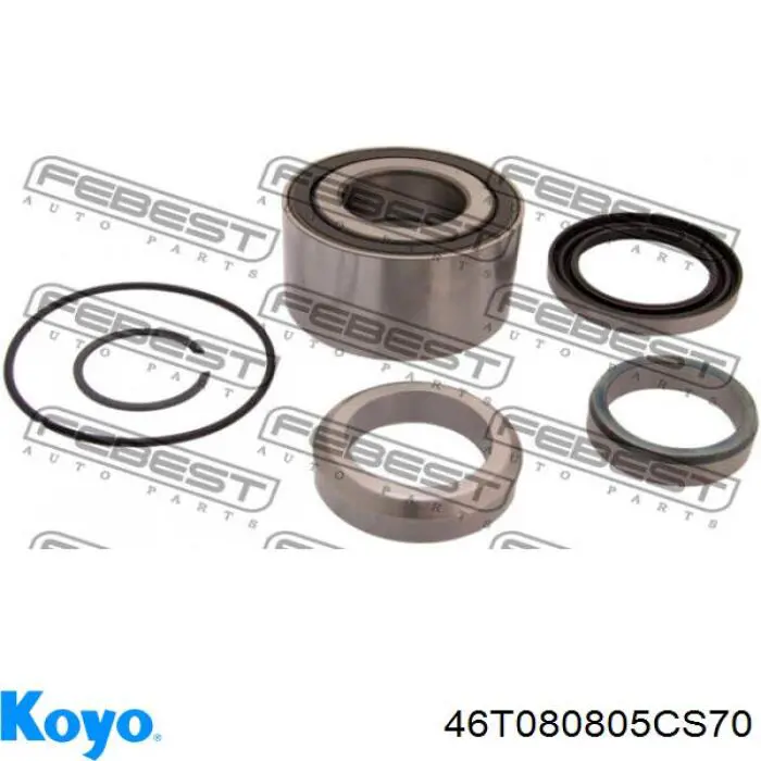 Lożysko piasty tylnej 46T080805CS70 Koyo