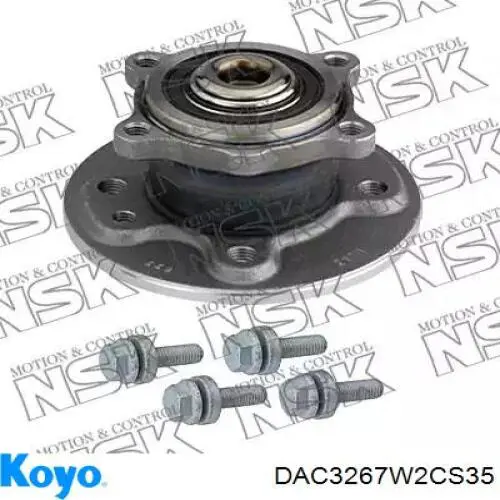 Lożysko piasty tylnej Koyo DAC3267W2CS35 cena, od 27,37 USD