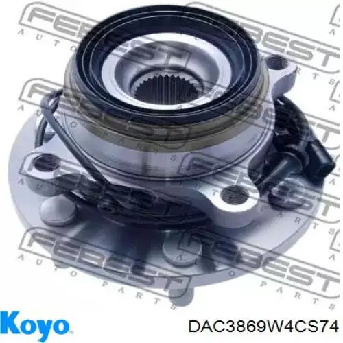 Łożysko piasty przedniej Koyo DAC3869W4CS74 cena, od 27,38 USD