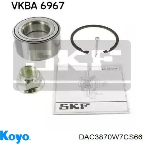 Łożysko piasty przedniej Koyo DAC3870W7CS66 cena, od 31,19 USD