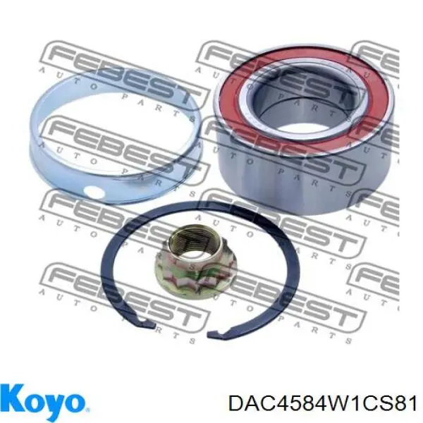 Do koszyka DAC4584W1CS81 Koyo Łożysko piasty przedniej