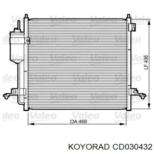 Chłodnica klimatyzacji Koyorad CD030432 cena, od 106,98 USD