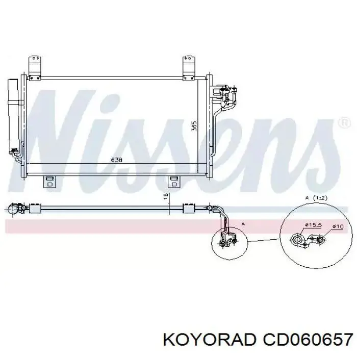 CD060657 Koyorad Chłodnica klimatyzacji