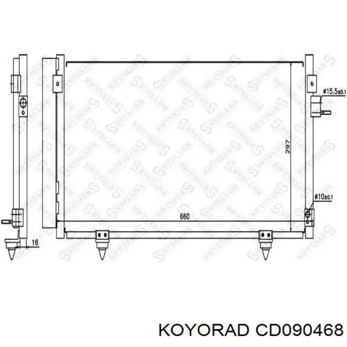 Do koszyka CD090468 Koyorad Chłodnica klimatyzacji