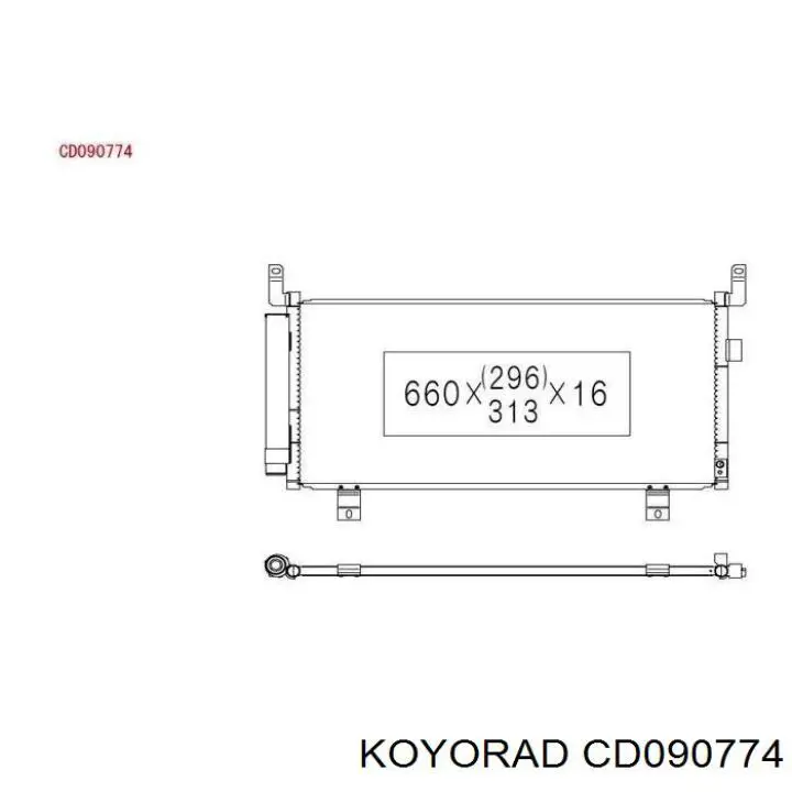 Do koszyka CD090774 Koyorad Chłodnica klimatyzacji