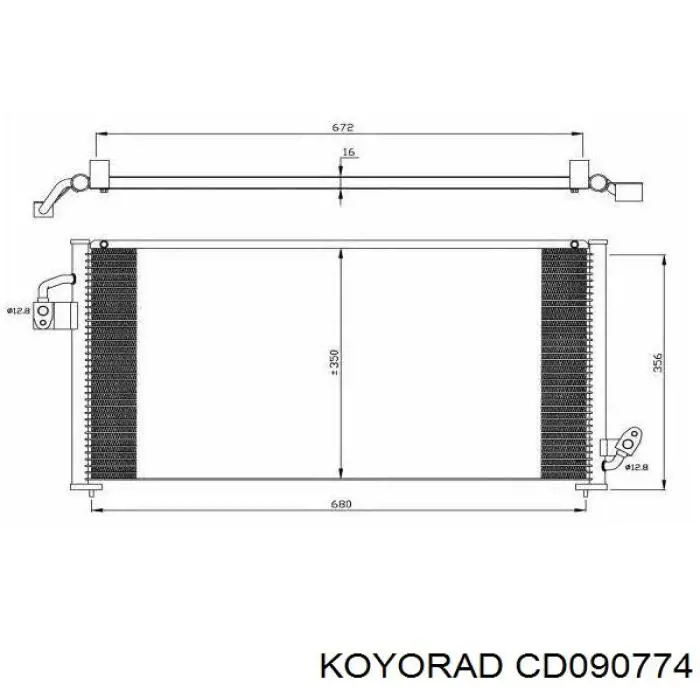 Chłodnica klimatyzacji Koyorad CD090774