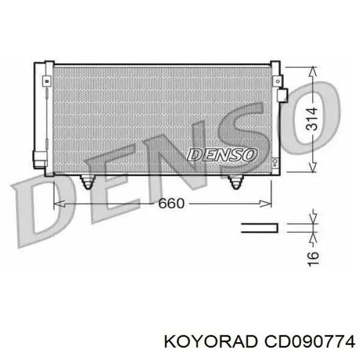 Chłodnica klimatyzacji CD090774 Koyorad