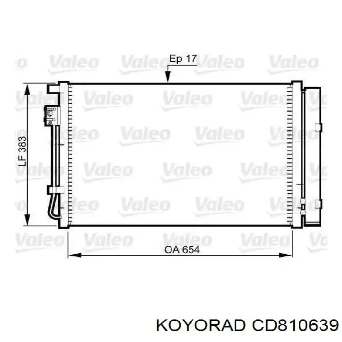 Chłodnica klimatyzacji CD810639 Koyorad