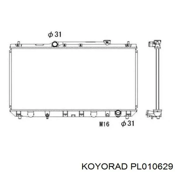 PL010629 Koyorad Chłodnica silnika