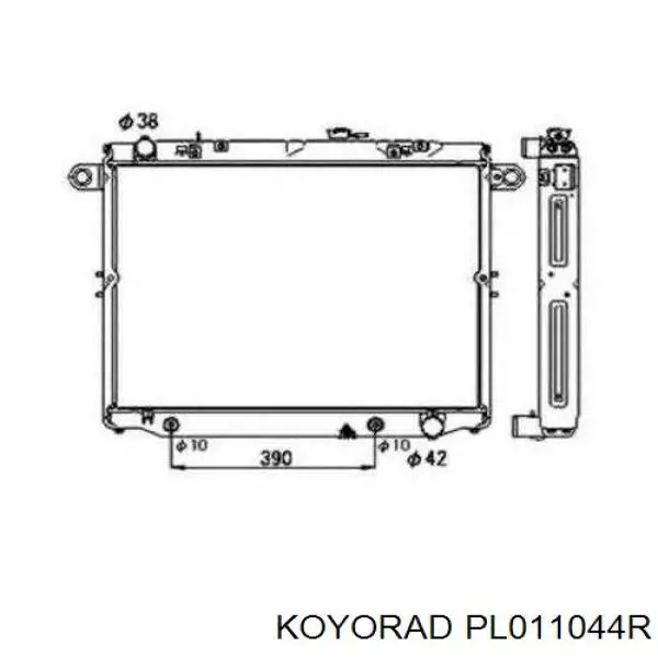 Do koszyka PL011044R Koyorad Chłodnica silnika
