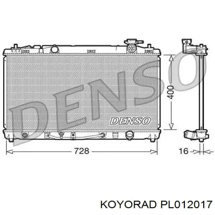 PL012017 Koyorad Chłodnica silnika