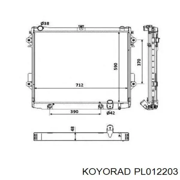 PL012203 Koyorad Chłodnica silnika