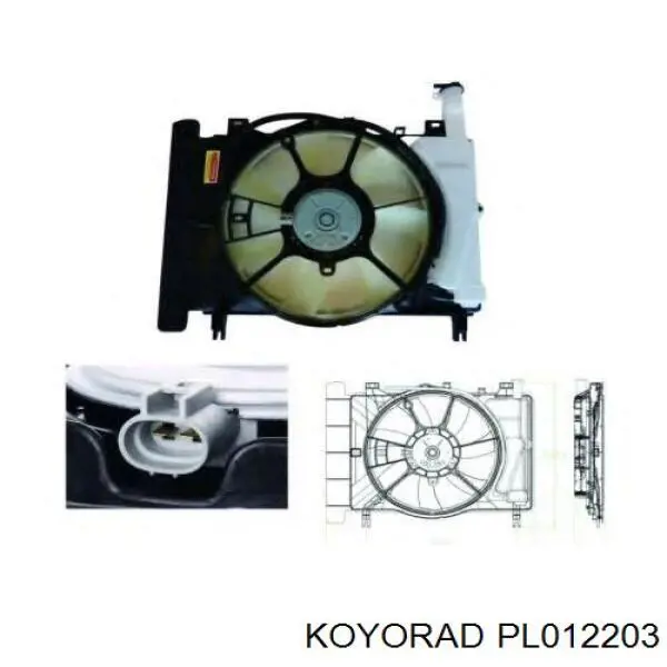 Chłodnica silnika Koyorad PL012203 cena, od 267,49 USD