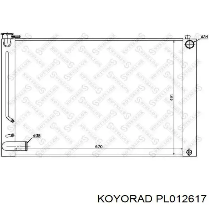 Do koszyka PL012617 Koyorad Chłodnica silnika