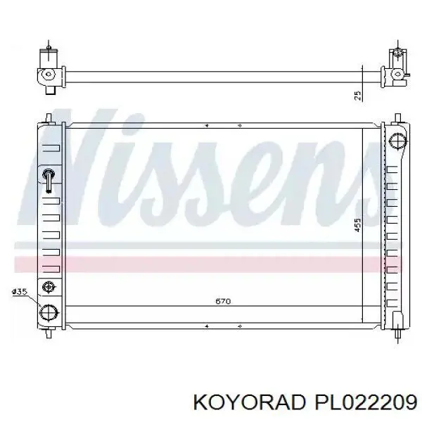 Chłodnica silnika 613NSA117 TYC