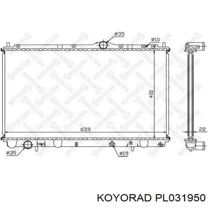 PL031950 Koyorad Chłodnica silnika