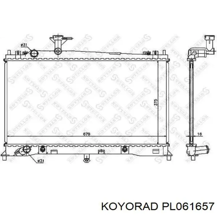Do koszyka PL061657 Koyorad Chłodnica silnika