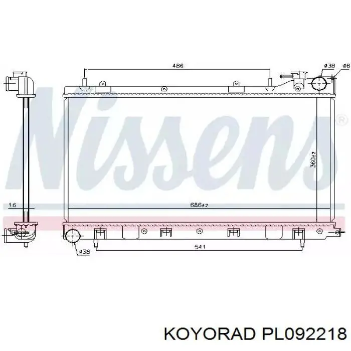 Do koszyka PL092218 Koyorad Chłodnica silnika