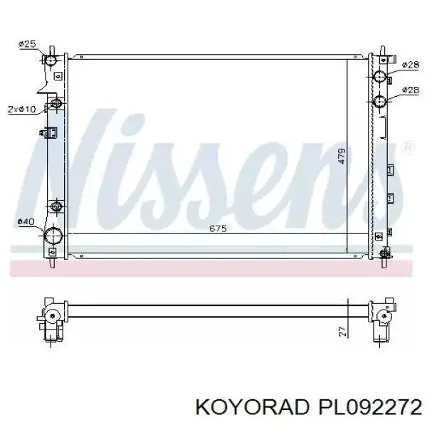PL092272 Koyorad Chłodnica silnika