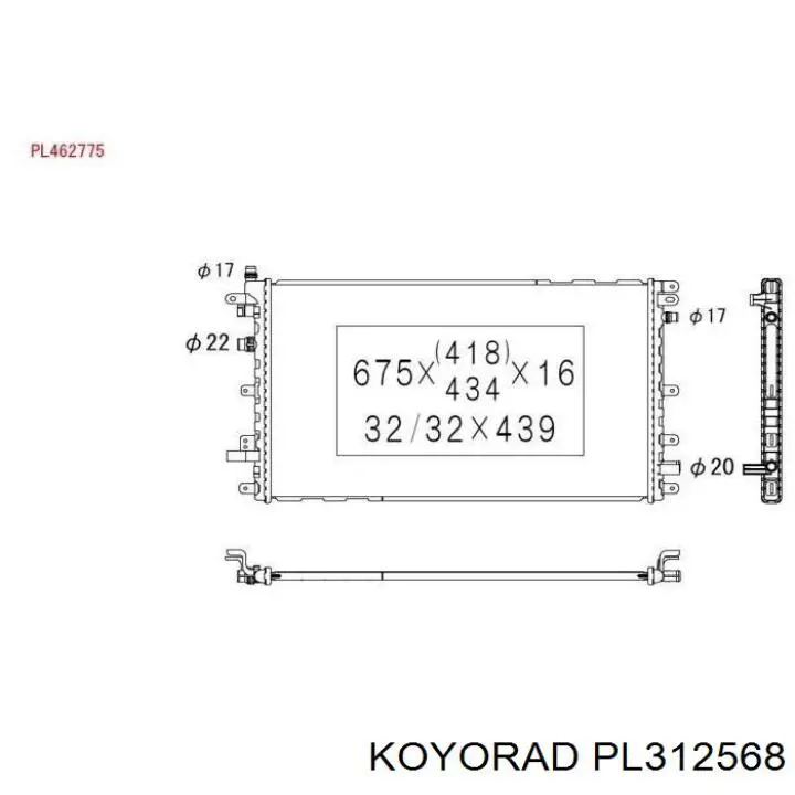 PL312568 Koyorad Chłodnica silnika