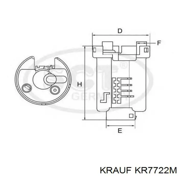 Element-turbina pompy paliwa do BMW 7 (F01, F02, F03, F04)