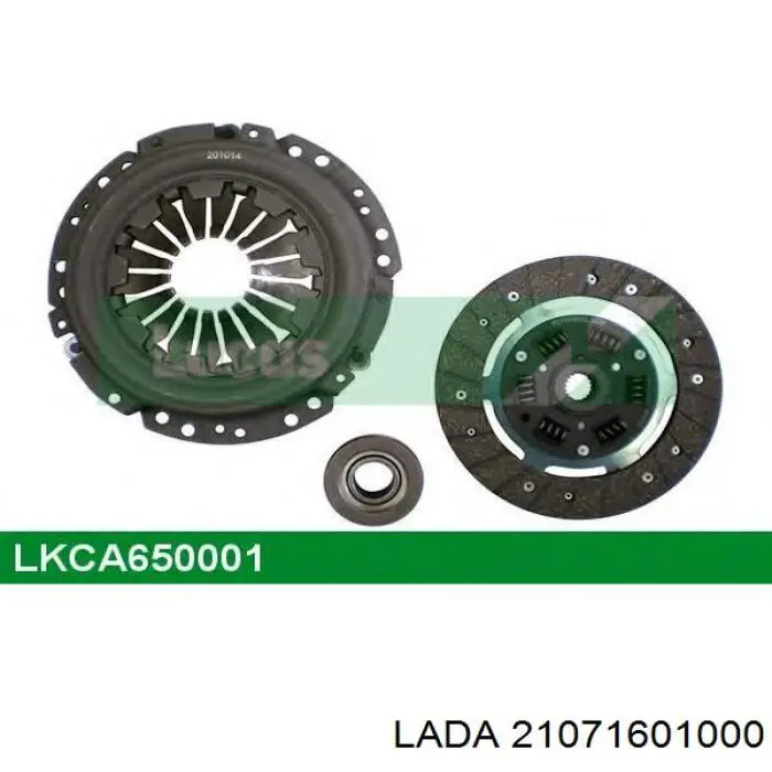 Do koszyka 21071601000 Lada Zestaw sprzęgła (3 części)