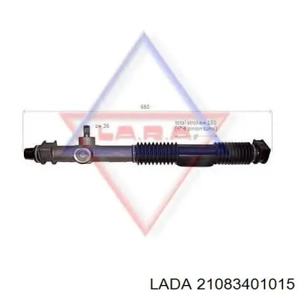 Listwa kierownicza (maglownica) Lada 21083401015 cena, od 55,71 USD