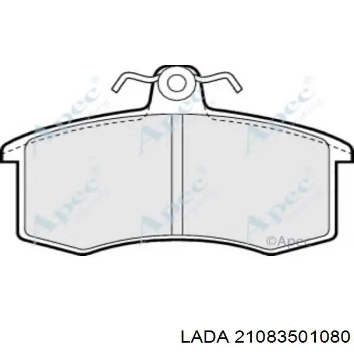 Klocki hamulcowe przednie tarczowe 21083501080 Lada
