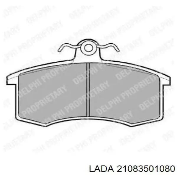 Do koszyka 21083501080 Lada Klocki hamulcowe przednie tarczowe