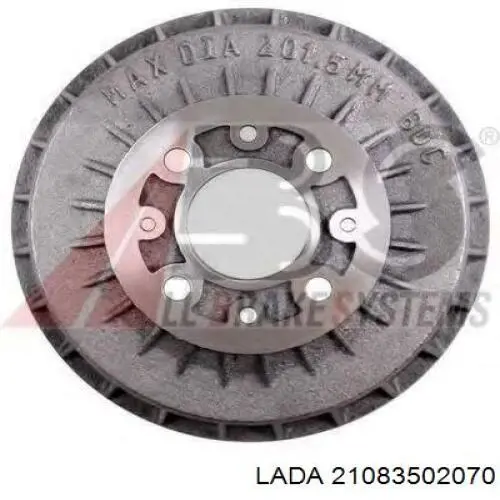 Do koszyka 21083502070 Lada Bęben hamulcowy tylny
