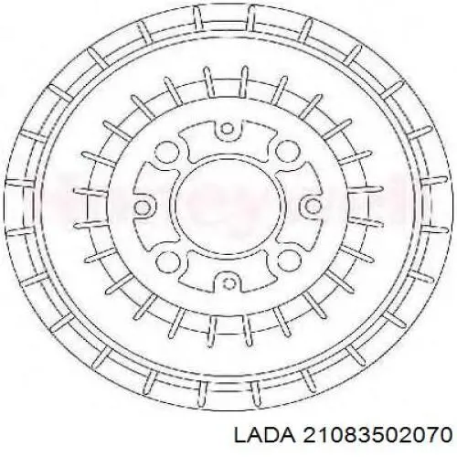 Bęben hamulcowy tylny Lada 21083502070 cena, od 43,58 USD
