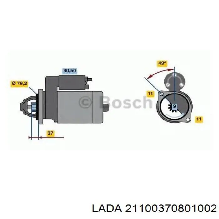 21100370801002 Lada rozrusznik