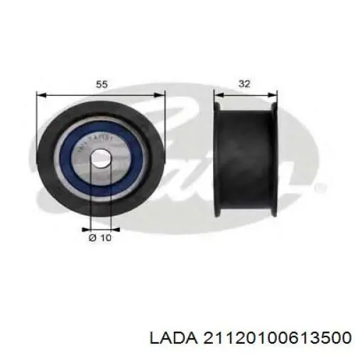 21120100613500 Lada rolka prowadząca kierunkowa paska rozrządu