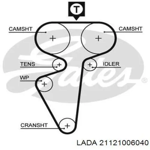 21121006040 Lada Pasek rozrządu