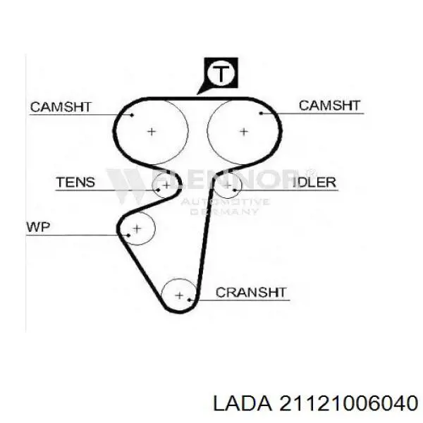 Do koszyka 21121006040 Lada Pasek rozrządu