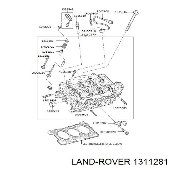 Zawór dolotowy/ssący Land Rover 1311281 cena, od 12,05 USD