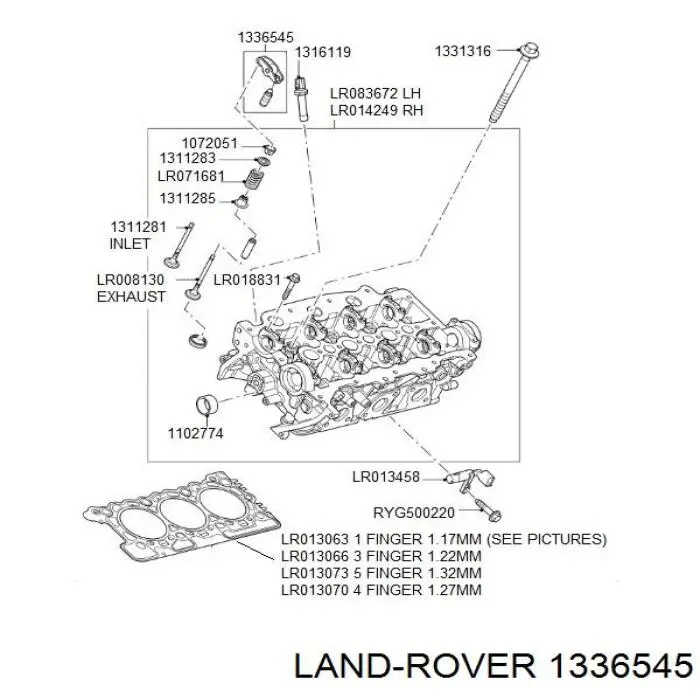 Kompensator hydrauliczny (popychacz hydrauliczny), popychacz zaworu Land Rover 1336545 cena, od 7,84 USD