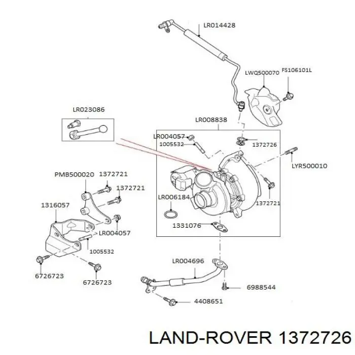 1372726 Land Rover Podkładka sprężynowa