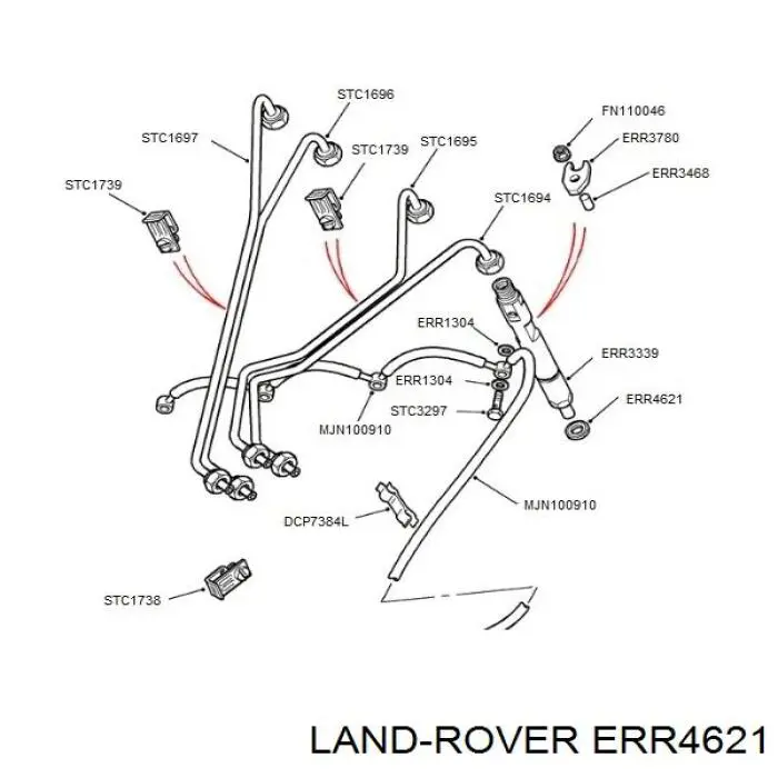 ERR4621 Land Rover Pierścień uszczelniający wtryskiwacza