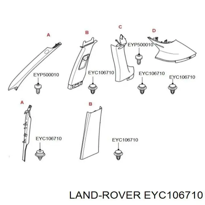 Spinka mocowania zderzaka przedniego Land Rover IYF500030 cena, od 1,75 USD