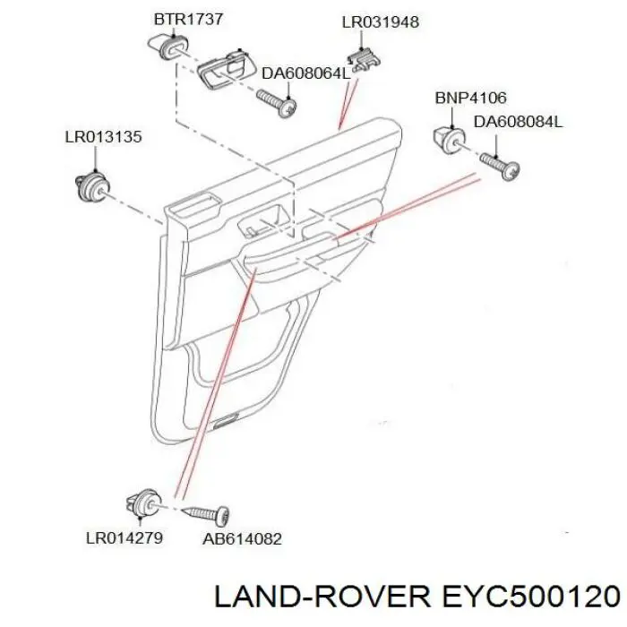 1571079 Ford Spinka mocowania okładzin drzwi